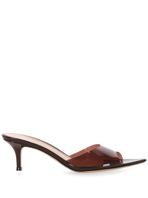 Coffee brown pointed open toe sandal Gianvito Rossi | G1512055RICGSVBROWN